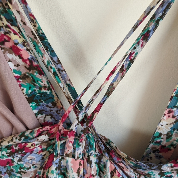 BCBGENERATION floral strappy mini dress sz 10 - Picture 4 of 7